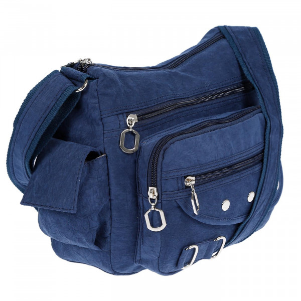  Tasche Umhängetasche Canvas Shopper Crossover Bag Blau