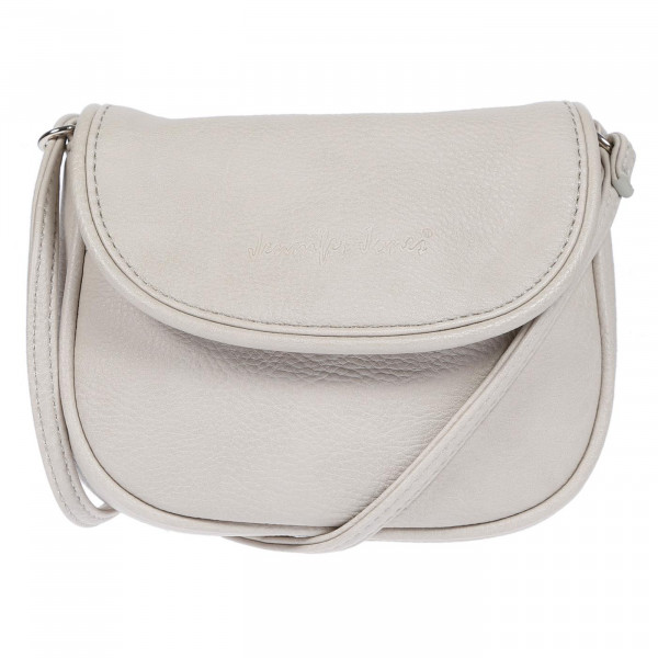 Kleine Damen Handtasche 18x14cm Umhängetasche HELLGRAU Vorne